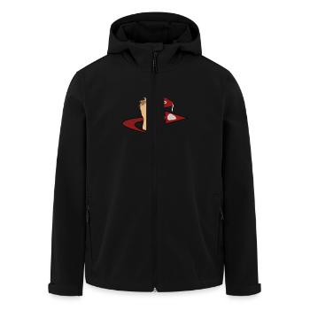 Hodenkobold - Recycelte Männer Softshell-Jacke von Stanley/Stella - Schwarz - Vorne - AI Model Male 185 light (185cm)