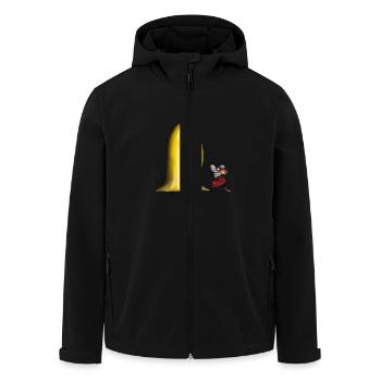 tuba maus 2 - Recycelte Männer Softshell-Jacke von Stanley/Stella - Schwarz - Vorne - AI Model Male 185 light (185cm)