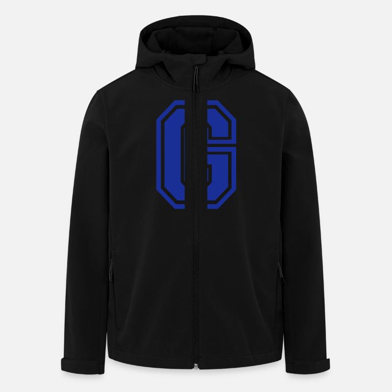Buchstabe G - Recycelte Männer Softshell-Jacke von Stanley/Stella - Schwarz