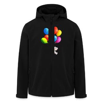 Freiflug - Recycelte Männer Softshell-Jacke von Stanley/Stella - Schwarz - Vorne - AI Model Male 185 light (185cm)