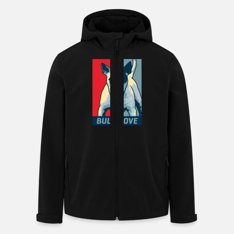 Bullterrier - Recycelte Männer Softshell-Jacke von Stanley/Stella - Schwarz