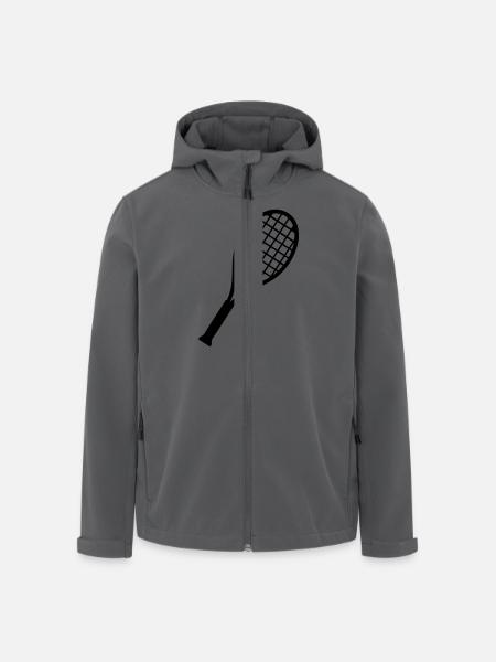 Tennis - Recycelte Männer Softshell-Jacke von Stanley/Stella - Schwarz