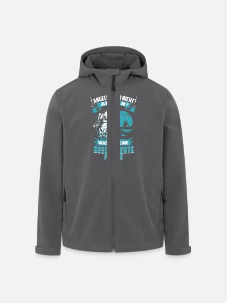 Angeln Oder Nicht Angeln - Hoodie - Recycelte Männer Softshell-Jacke von Stanley/Stella - Schwarz