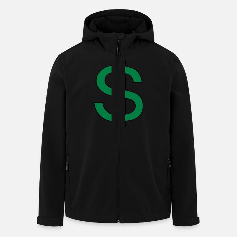 Money Money (V) - Recycelte Männer Softshell-Jacke von Stanley/Stella - Schwarz