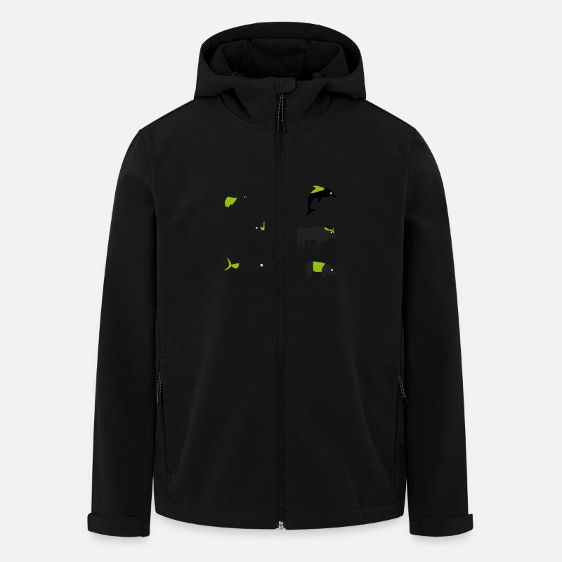 Getestet an Tieren | Tiere | Lustig | Humor | Tier - Recycelte Männer Softshell-Jacke von Stanley/Stella - Schwarz