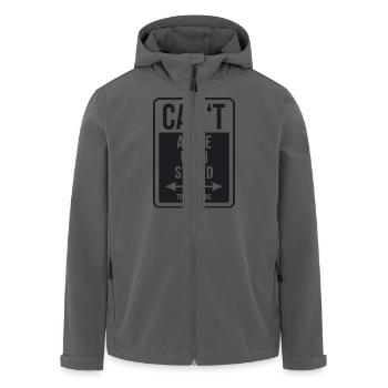 Can't argue with stupid time wasting - cool quote - Men’s Recycled Softshell Jacket by Stanley/Stella - black - Front - AI Model Male 185 light (185cm)