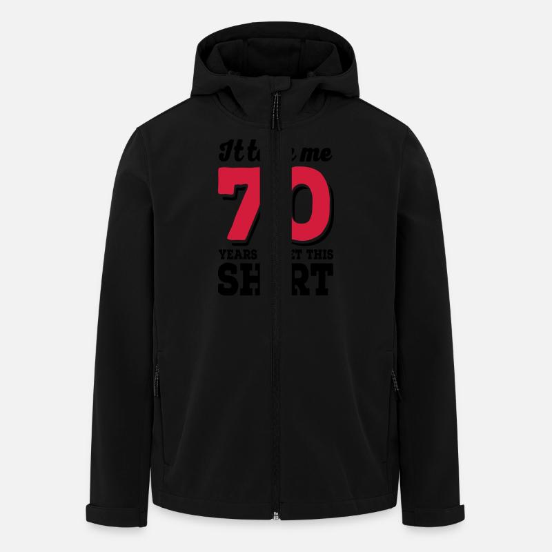 70th birthday - Men’s Recycled Softshell Jacket by Stanley/Stella - black
