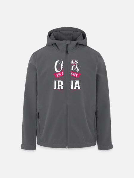 IRINA - Chaos - Recycelte Männer Softshell-Jacke von Stanley/Stella - Schwarz