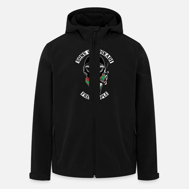 basque biker design - Men’s Recycled Softshell Jacket by Stanley/Stella - black