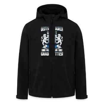 Bayer durch Gottes Gnade - Recycelte Männer Softshell-Jacke von Stanley/Stella - Schwarz - Vorne - AI Model Male 185 light (185cm)