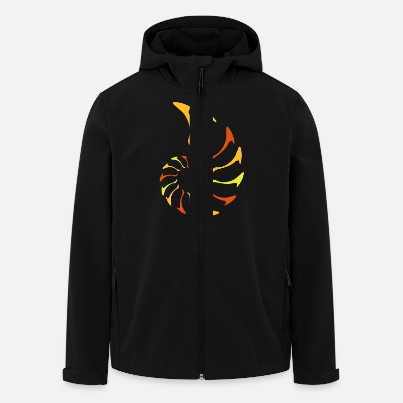 nautilus fibonacci - Veste softshell homme en polyester recyclé Stanley/Stella - noir