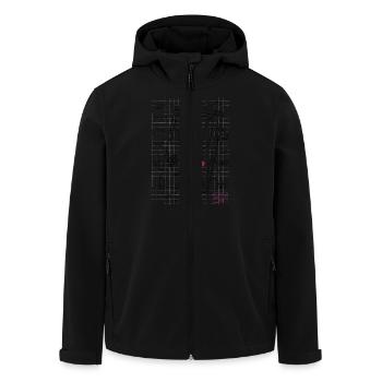 Console - Veste softshell homme en polyester recyclé Stanley/Stella - noir - Devant - AI Model Male 185 light (185cm)