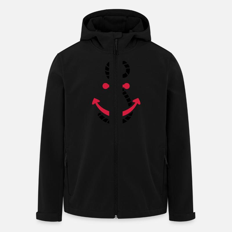 anker_f2 - Recycelte Männer Softshell-Jacke von Stanley/Stella - Schwarz