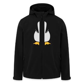 penguin - Veste softshell homme en polyester recyclé Stanley/Stella - noir - Devant - AI Model Male 185 light (185cm)