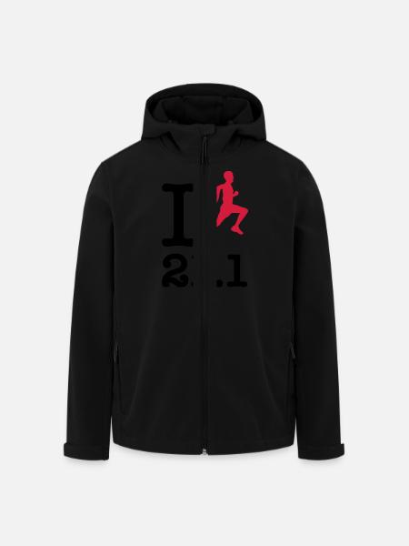 Half Marathon 21.1 - Men’s Recycled Softshell Jacket by Stanley/Stella - black