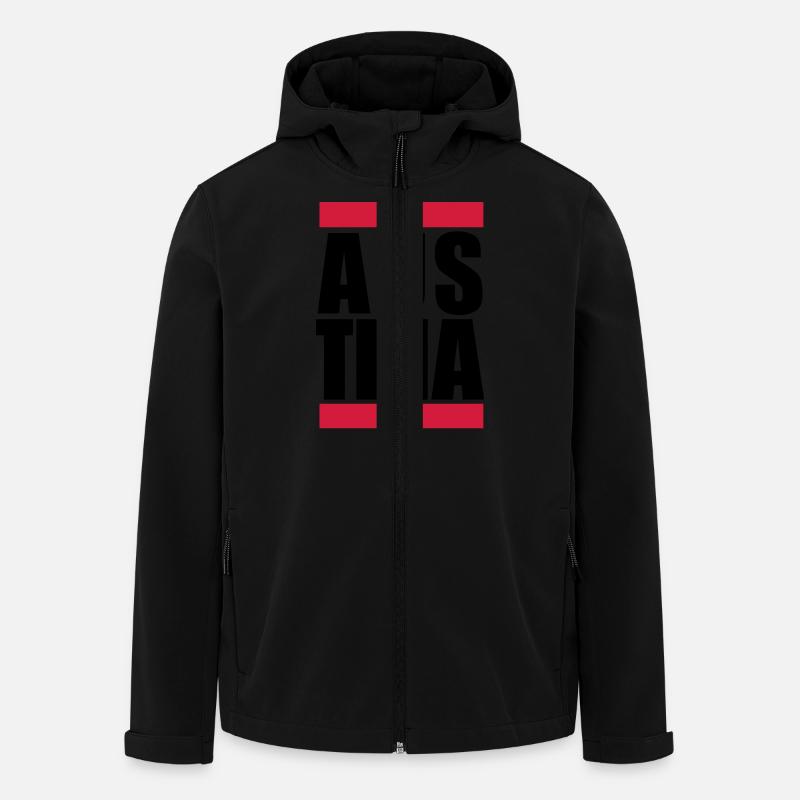 Austria Logo Design - Recycelte Männer Softshell-Jacke von Stanley/Stella - Schwarz