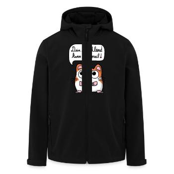 Dein Abendland - Recycelte Männer Softshell-Jacke von Stanley/Stella - Schwarz - Vorne - AI Model Male 185 light (185cm)