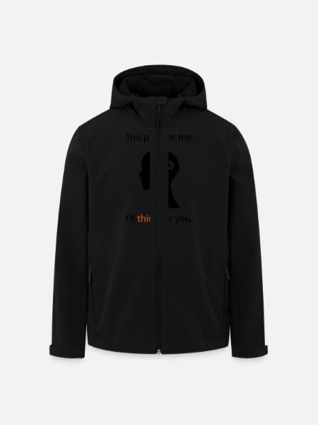 You Pray. I Think. - Men’s Recycled Softshell Jacket by Stanley/Stella - black