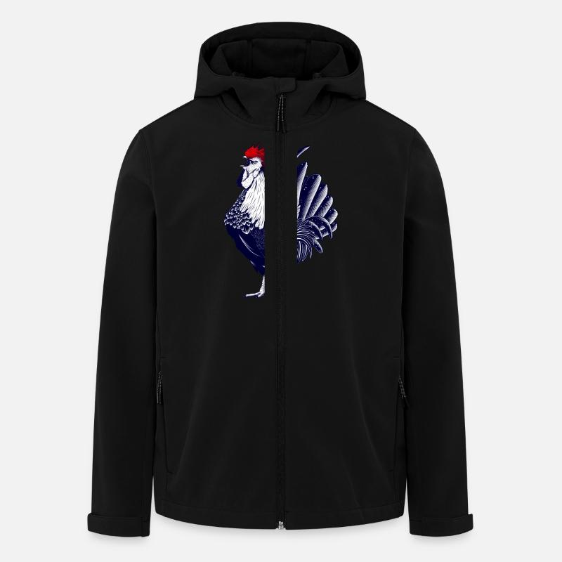 Coq - Equipe de France - Veste softshell homme en polyester recyclé Stanley/Stella - noir