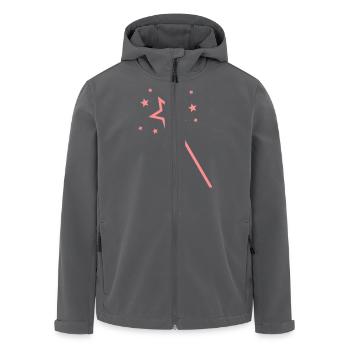 poussière de lutin - Veste softshell homme en polyester recyclé Stanley/Stella - noir - Devant - AI Model Male 185 light (185cm)