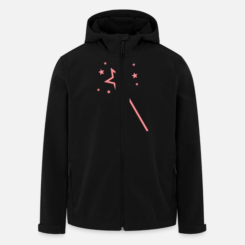 poussière de lutin - Veste softshell homme en polyester recyclé Stanley/Stella - noir