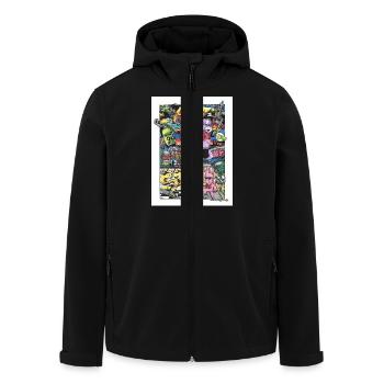 Bagdalille - Recycelte Männer Softshell-Jacke von Stanley/Stella - Schwarz - Vorne - AI Model Male 185 light (185cm)