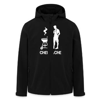 Grillen - Recycelte Männer Softshell-Jacke von Stanley/Stella - Schwarz - Vorne - AI Model Male 185 light (185cm)