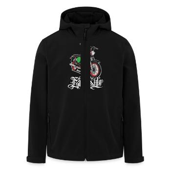S51 (vert) // Illustration - Veste softshell homme en polyester recyclé Stanley/Stella - noir - Devant - AI Model Male 185 light (185cm)