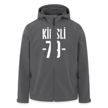 Kilis 79 – Diversité de Türkiye - Veste softshell homme en polyester recyclé Stanley/Stella - charbon - Devant - AI Model Male 185 light (185cm)
