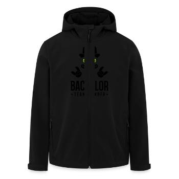 bachelor team member - Recycelte Männer Softshell-Jacke von Stanley/Stella - Schwarz - Vorne - AI Model Male 185 light (185cm)