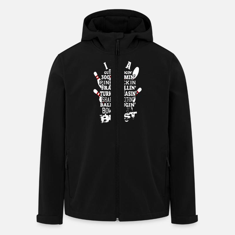 Bowling Beast - Men’s Recycled Softshell Jacket by Stanley/Stella - black