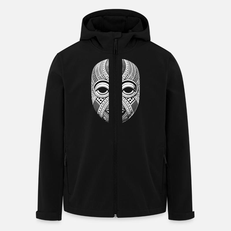 Masque - Veste softshell homme en polyester recyclé Stanley/Stella - noir