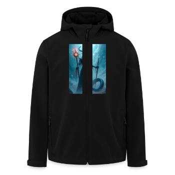 Veles, dieu slave des enfers avec serpent - Veste softshell homme en polyester recyclé Stanley/Stella - noir - Devant - AI Model Male 185 light (185cm)