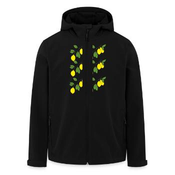 zitronenzweige - Recycelte Männer Softshell-Jacke von Stanley/Stella - Schwarz - Vorne - AI Model Male 185 light (185cm)