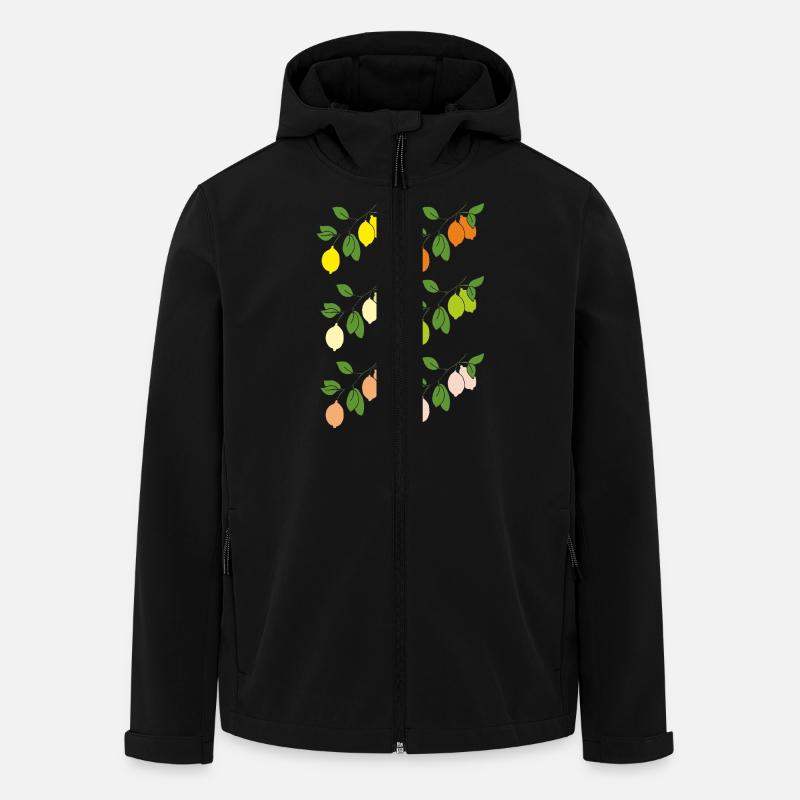 Brins d’agrumes - Veste softshell homme en polyester recyclé Stanley/Stella - noir
