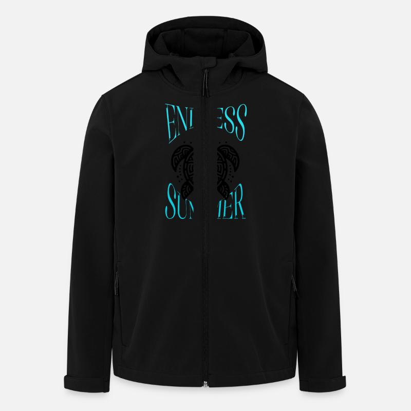 Tropische Meeresschildkröte - Recycelte Männer Softshell-Jacke von Stanley/Stella - Schwarz