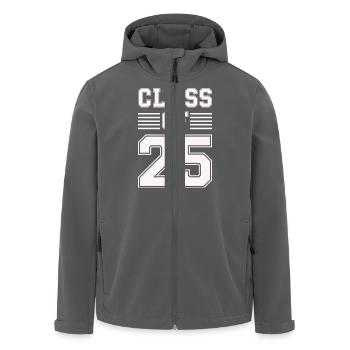 class of 25 - Men’s Recycled Softshell Jacket by Stanley/Stella - anthracite - Front - AI Model Male 185 light (185cm)
