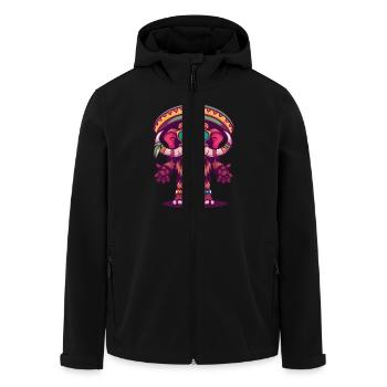 Mammut Comic Lustig Sombrero - Recycelte Männer Softshell-Jacke von Stanley/Stella - Schwarz - Vorne - AI Model Male 185 light (185cm)