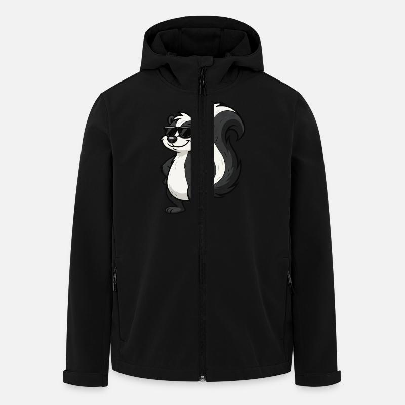 mouffette - Veste softshell homme en polyester recyclé Stanley/Stella - noir