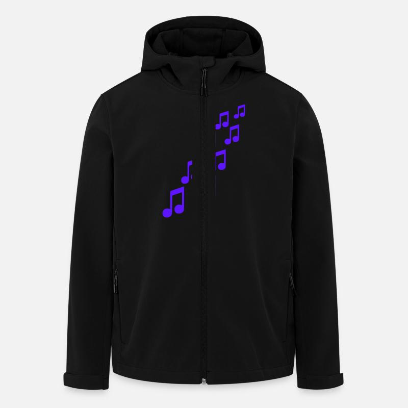 Notes - Veste softshell homme en polyester recyclé Stanley/Stella - noir