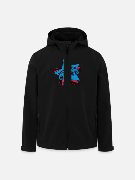 BESTER NEFFE - Recycelte Männer Softshell-Jacke von Stanley/Stella - Schwarz