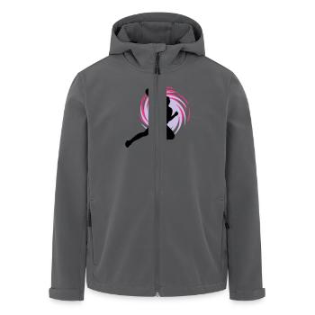 Wirbel Handballerin - Recycelte Männer Softshell-Jacke von Stanley/Stella - Schwarz - Vorne - AI Model Male 185 light (185cm)
