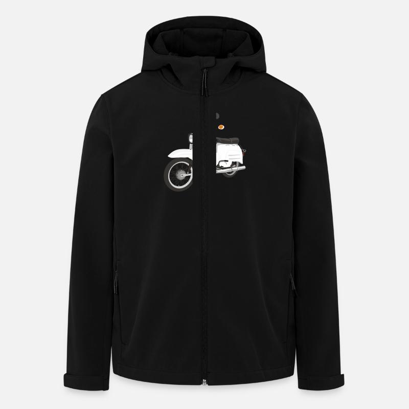 Simson Schwalbe - Recycelte Männer Softshell-Jacke von Stanley/Stella - Schwarz
