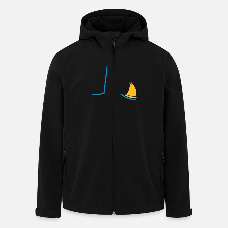 sailing_pulse_2c - Recycelte Männer Softshell-Jacke von Stanley/Stella - Schwarz