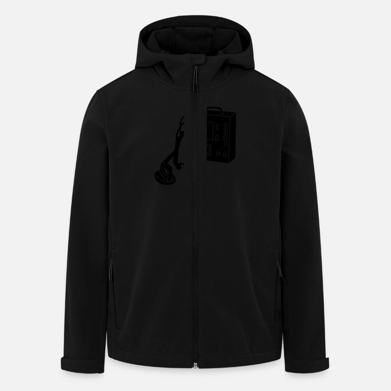 defibrillator_d1 - Men’s Recycled Softshell Jacket by Stanley/Stella - black