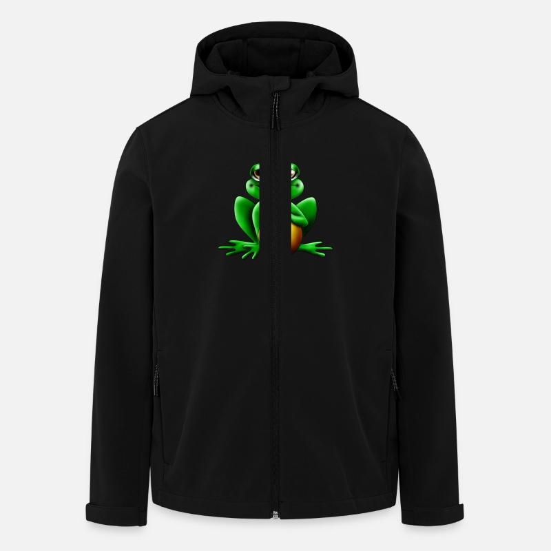 froschkönig - Recycelte Männer Softshell-Jacke von Stanley/Stella - Schwarz