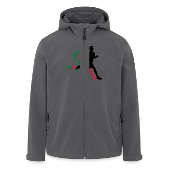 courir - Veste softshell homme en polyester recyclé Stanley/Stella - noir - Devant - AI Model Male 185 light (185cm)