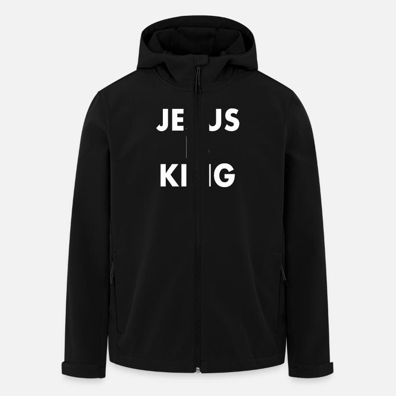 Jesus is king - Recycelte Männer Softshell-Jacke von Stanley/Stella - Schwarz