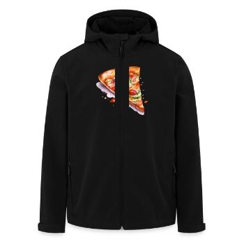 pizza - Veste softshell homme en polyester recyclé Stanley/Stella - noir - Devant - AI Model Male 185 light (185cm)