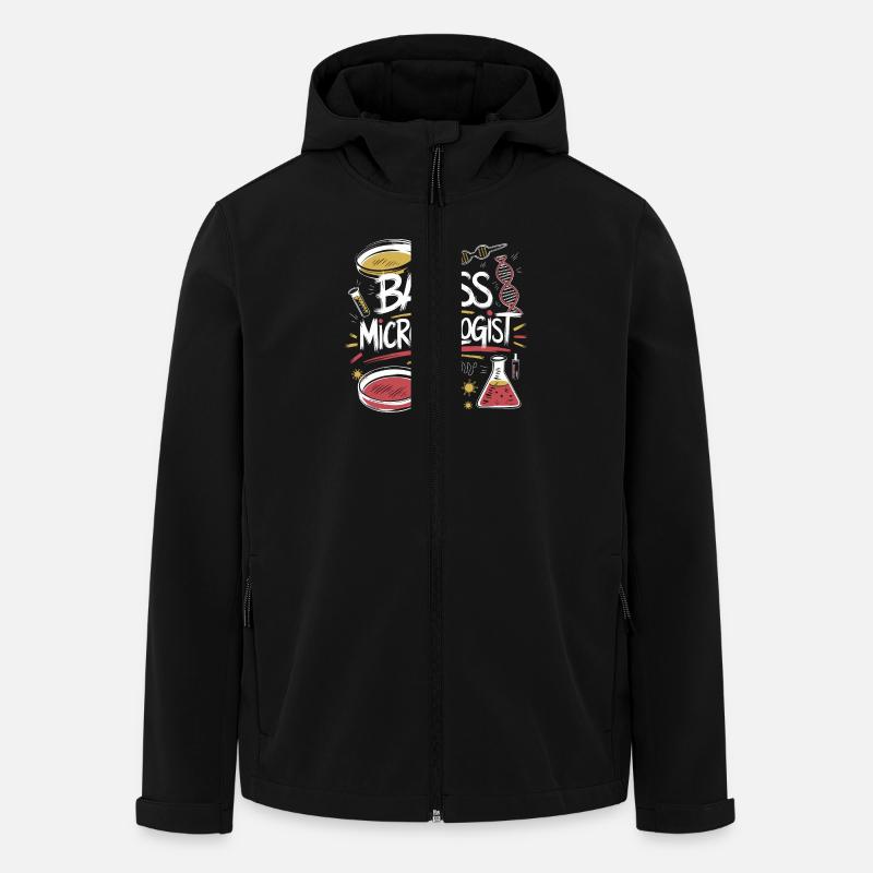 La science avec passion - Veste softshell homme en polyester recyclé Stanley/Stella - noir